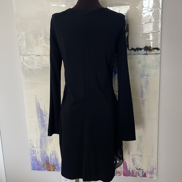 HANEY Black Long Sleeve Cocktail Dress - Picture 6 of 10